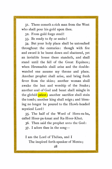 Original scan of Liber Al vel Legis, PDF page 28