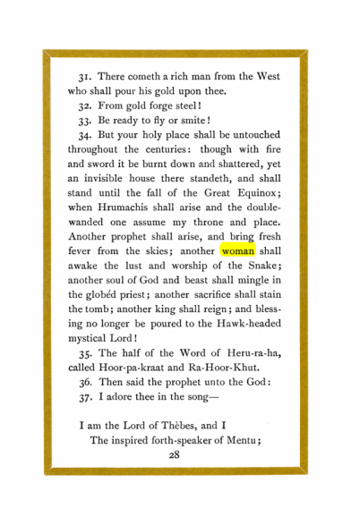 Original scan of Liber Al vel Legis, PDF page 28