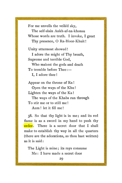 Original scan of Liber Al vel Legis, PDF page 29