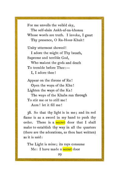 Original scan of Liber Al vel Legis, PDF page 29