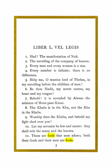 Original scan of Liber Al vel Legis, PDF page 3