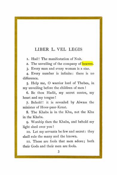 Original scan of Liber Al vel Legis, PDF page 3