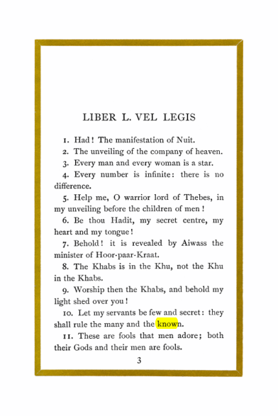 Original scan of Liber Al vel Legis, PDF page 3