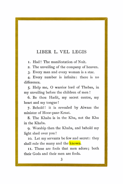 Original scan of Liber Al vel Legis, PDF page 3