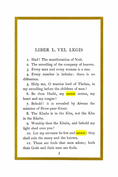 Original scan of Liber Al vel Legis, PDF page 3