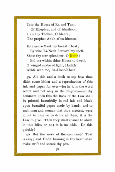 Original scan of Liber Al vel Legis, PDF page 30