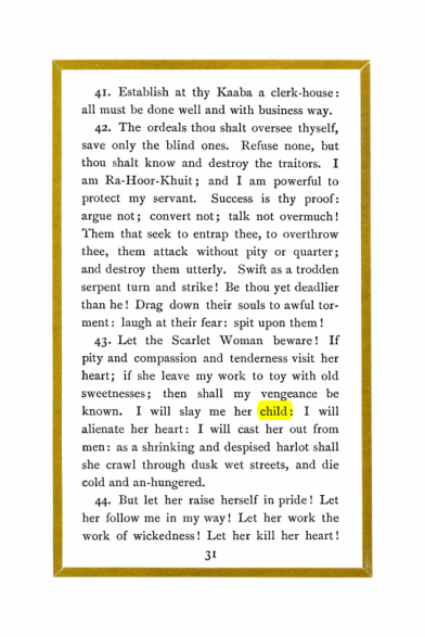 Original scan of Liber Al vel Legis, PDF page 31