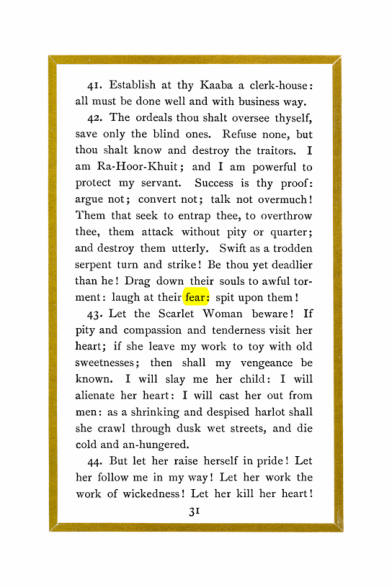 Original scan of Liber Al vel Legis, PDF page 31