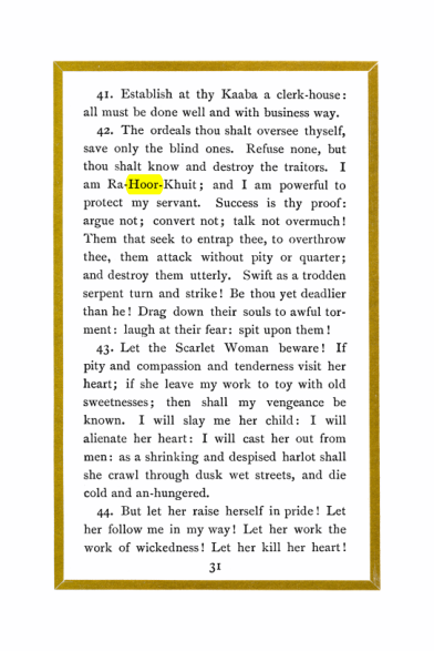Original scan of Liber Al vel Legis, PDF page 31