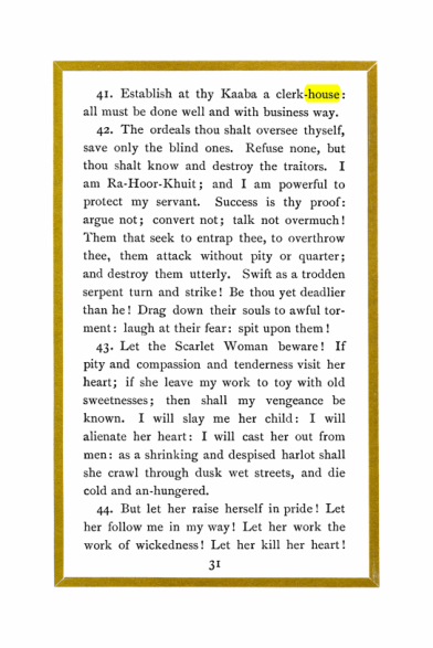 Original scan of Liber Al vel Legis, PDF page 31