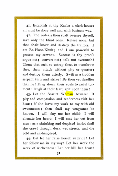 Original scan of Liber Al vel Legis, PDF page 31
