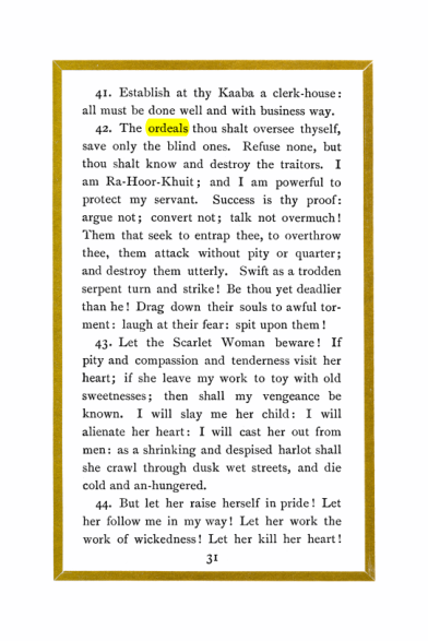 Original scan of Liber Al vel Legis, PDF page 31