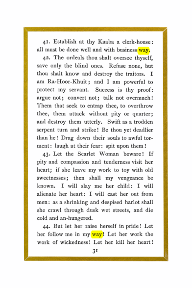 Original scan of Liber Al vel Legis, PDF page 31