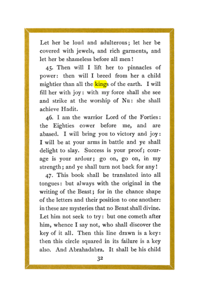 Original scan of Liber Al vel Legis, PDF page 32