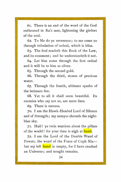 Original scan of Liber Al vel Legis, PDF page 34