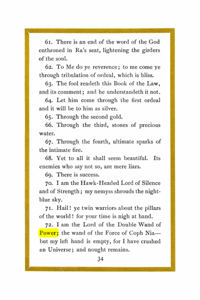 Original scan of Liber Al vel Legis, PDF page 34