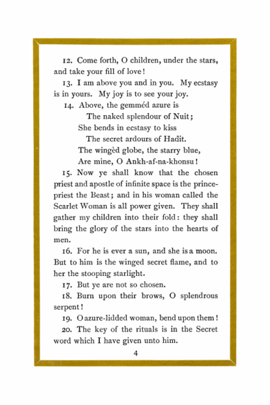 Original scan of Liber Al vel Legis, PDF page 4