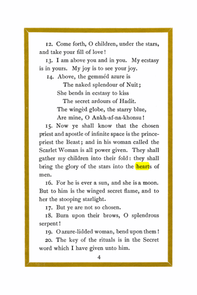 Original scan of Liber Al vel Legis, PDF page 4