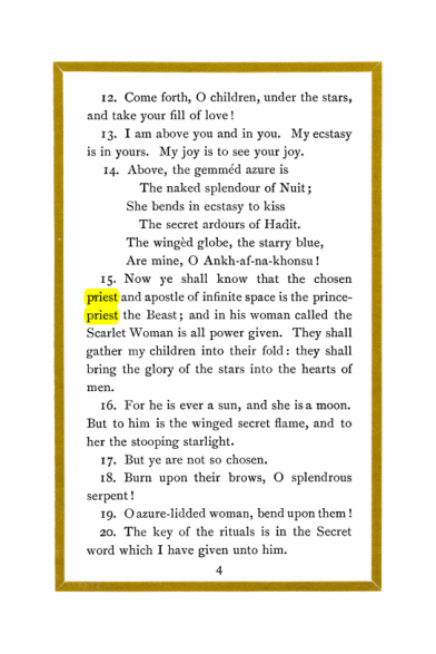 Original scan of Liber Al vel Legis, PDF page 4