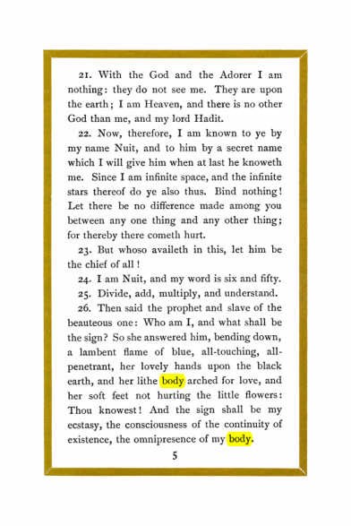 Original scan of Liber Al vel Legis, PDF page 5