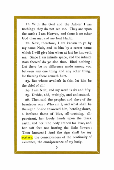 Original scan of Liber Al vel Legis, PDF page 5