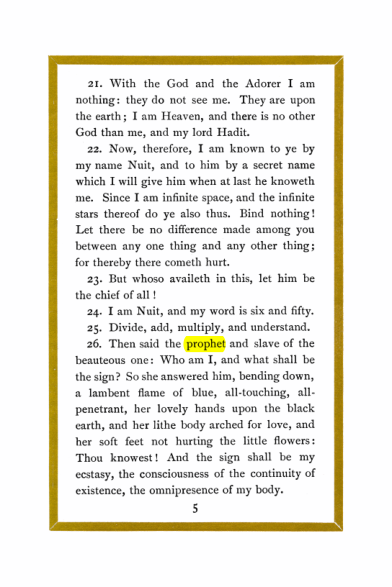 Original scan of Liber Al vel Legis, PDF page 5
