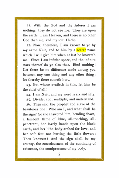 Original scan of Liber Al vel Legis, PDF page 5