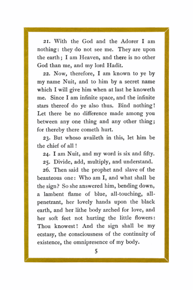 Original scan of Liber Al vel Legis, PDF page 5
