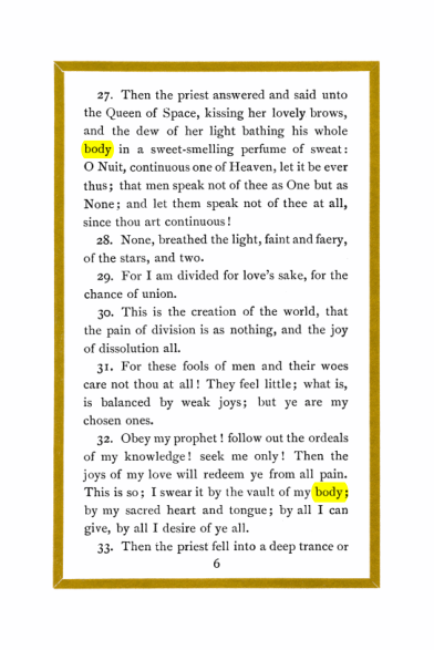 Original scan of Liber Al vel Legis, PDF page 6