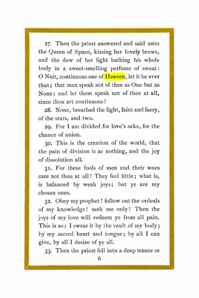 Original scan of Liber Al vel Legis, PDF page 6
