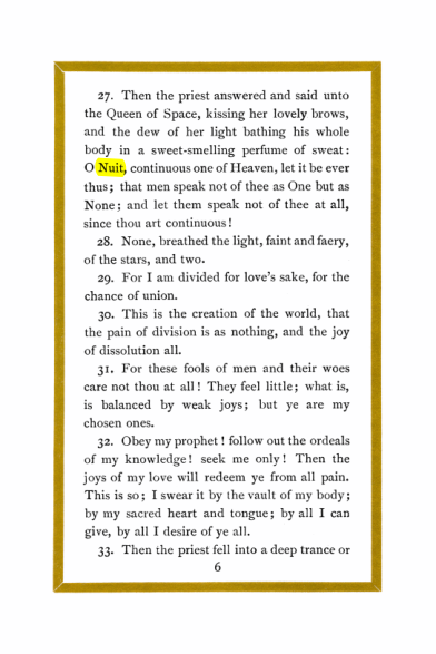 Original scan of Liber Al vel Legis, PDF page 6