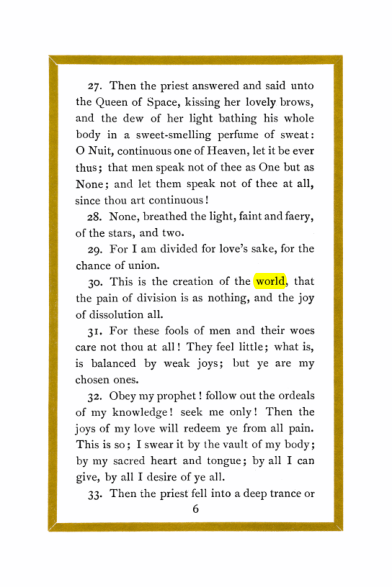 Original scan of Liber Al vel Legis, PDF page 6
