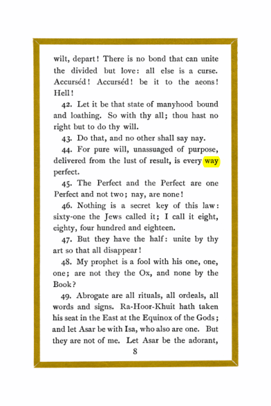 Original scan of Liber Al vel Legis, PDF page 8
