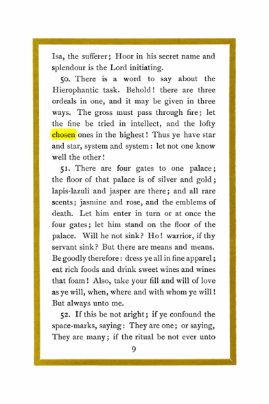 Original scan of Liber Al vel Legis, PDF page 9