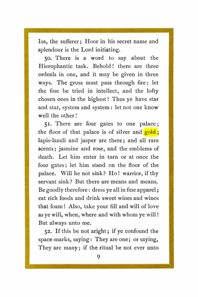 Original scan of Liber Al vel Legis, PDF page 9