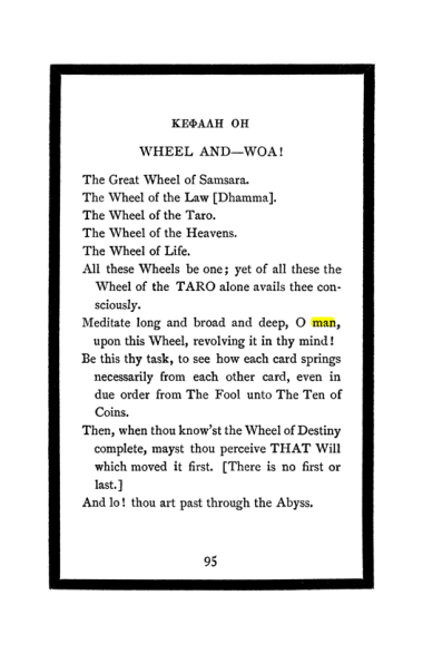 Original scan of The Book of Lies, PDF page 101