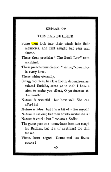 Original scan of The Book of Lies, PDF page 102