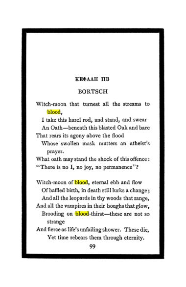 Original scan of The Book of Lies, PDF page 105