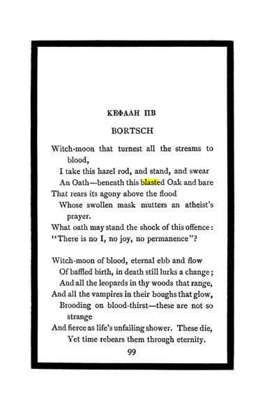 Original scan of The Book of Lies, PDF page 105