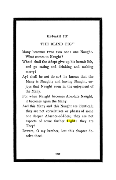 Original scan of The Book of Lies, PDF page 107