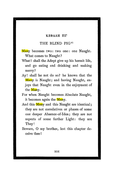 Original scan of The Book of Lies, PDF page 107