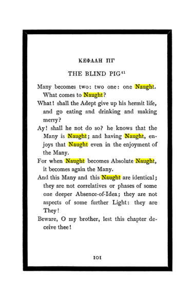 Original scan of The Book of Lies, PDF page 107