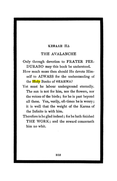 Original scan of The Book of Lies, PDF page 108
