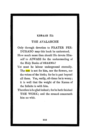 Original scan of The Book of Lies, PDF page 108