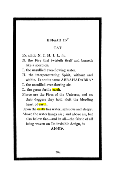 Original scan of The Book of Lies, PDF page 110