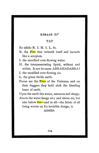 Original scan of The Book of Lies, PDF page 110