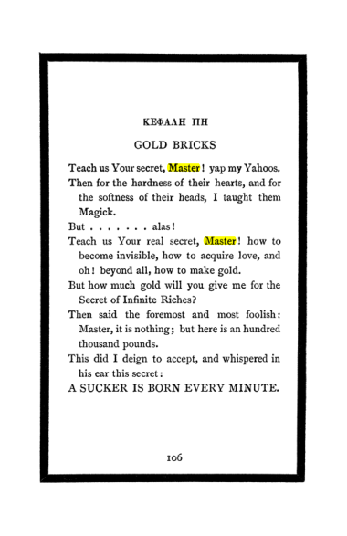 Original scan of The Book of Lies, PDF page 112