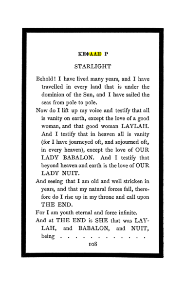 Original scan of The Book of Lies, PDF page 114