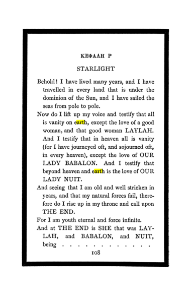 Original scan of The Book of Lies, PDF page 114