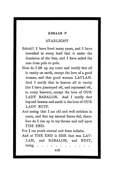 Original scan of The Book of Lies, PDF page 114